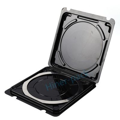 comprar Cuadro Clamshell de una sola oblea caja de 6 pulgadas de silicona oblea negro y transparente baja salida de gas online manufacture