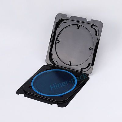 comprar Caja de obleas de silicio transparente Negro con anillo de aro Compatible con ROHS online manufacture