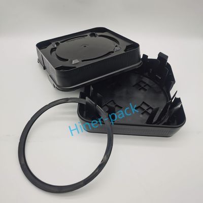 comprar Cargador de obleas de silicio de baja desgasificación 8 pulgadas Black Wafer Horizontal Frame Cassette Shipper online manufacture
