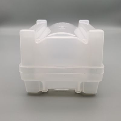 comprar Caja de envío de obleas de 4 pulgadas de 100 mm de clase de sala limpia transparente de bandejas de obleas PP online manufacture
