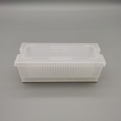 comprar Caja rectangular de obleas de silicio 25PCS Tipo de prensa de uso reciclable con fondo y tapa online manufacture