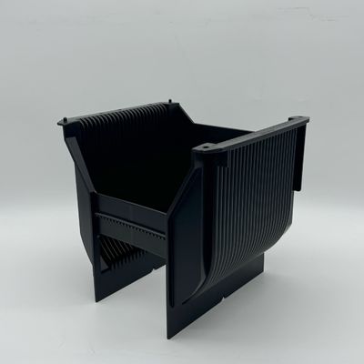 comprar 8 pulgadas de caja de caja de wafer ultra limpio con 25 de capacidad en negro material de protección ESD online manufacture