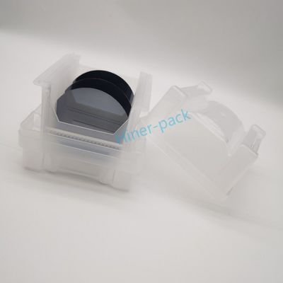 Cargador de caja de envío de obleas de PP limpio con cassette de 4 pulgadas de 100 mm utilizado en wafer fab
