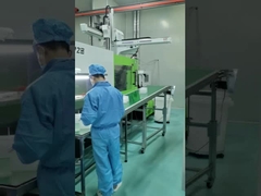 Cargador de caja de envío de wafer de fluoro de PP limpio con cassette de 4 pulgadas 100 mm